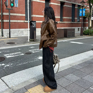 Vintage Wash Leather Jacket