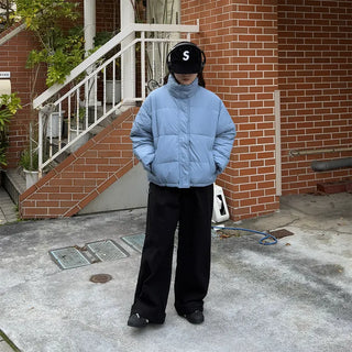 Pintuck Wide Cotton Pants