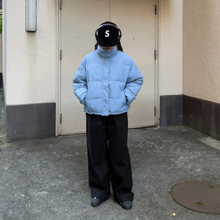 Pintuck Wide Cotton Pants
