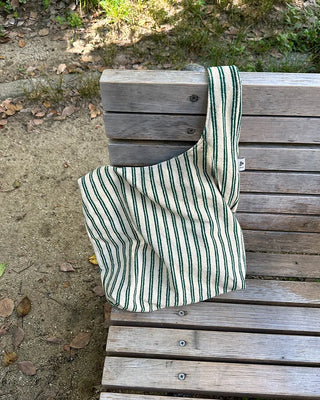 Striped Terry Shoulder Bag