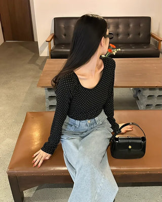 Wide bootcut denim pants