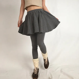 Flared leggings skirt