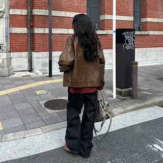 Vintage Wash Leather Jacket