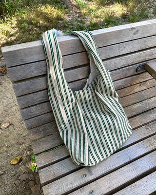 Striped Terry Shoulder Bag