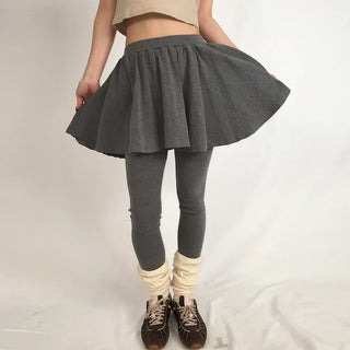 Flared leggings skirt