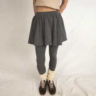 Flared leggings skirt