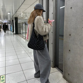 Polka Dot Shoulder Bag