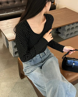 Wide bootcut denim pants