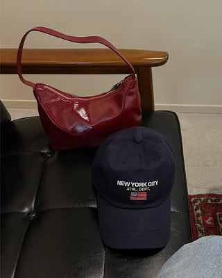 Enamel Shoulder Tote Bag