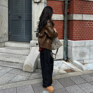 Vintage Wash Leather Jacket