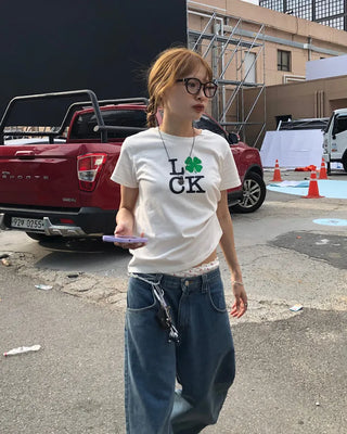 (ORIGINAL) Lucky Glow Clover T-Shirt