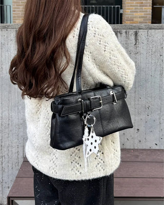 Belt Point Square Shoulder Bag