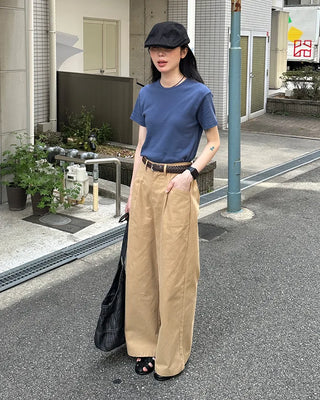 Basic Round Short-Sleeve T-Shirt