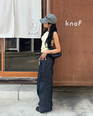Wide Flare Rigid Denim Pants