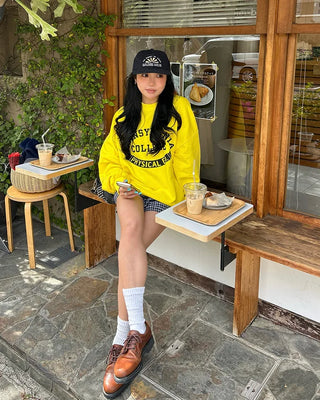 (Unisex) Drop Shoulder Oversized Sweatshirt T-Shirt