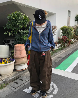 (Unisex) Waist String Balloon Cargo Pants