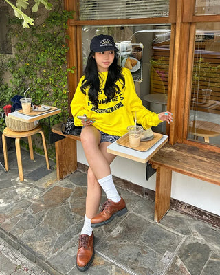 (Unisex) Drop Shoulder Oversized Sweatshirt T-Shirt