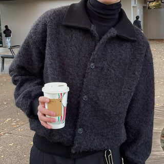 Boa High-Neck Cardigan
