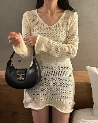 Knit mini dress