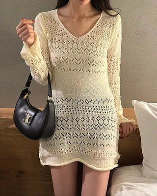 Knit mini dress