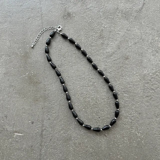 Polka Dot & Silver Ball Necklace