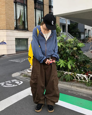 (Unisex) Waist String Balloon Cargo Pants