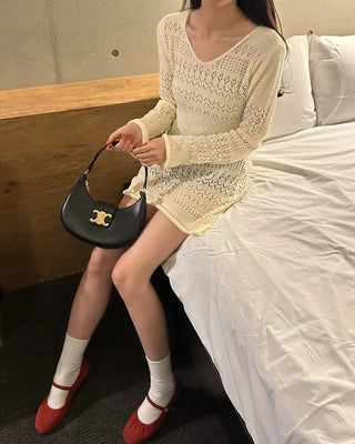 Knit mini dress