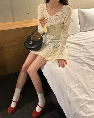 Knit mini dress
