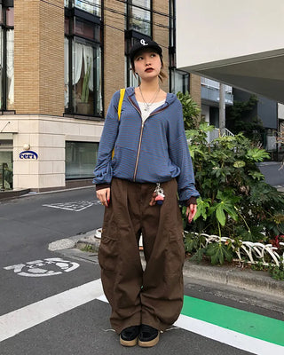(Unisex) Waist String Balloon Cargo Pants