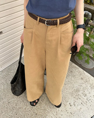 Leather twist belt