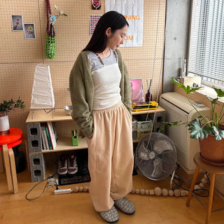 (Unisex) V-neck cardigan