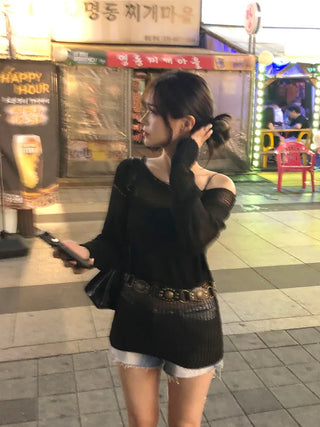 Wave sheer net mesh knit (5 colors)