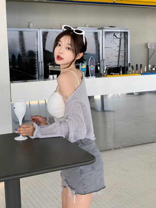 Summer Net Bolero Cardigan (6 colors)
