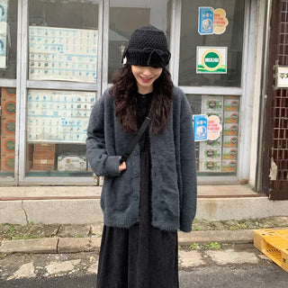 Angora oversized cardigan