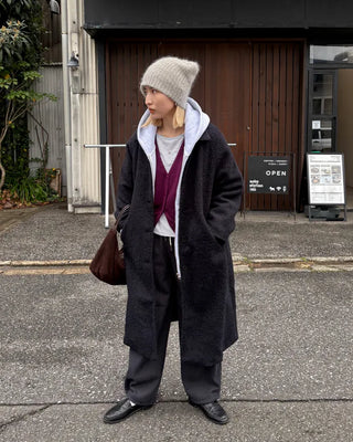 (Unisex) Double Zip Fleece-Lined Hoodie