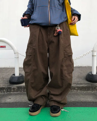 (Unisex) Waist String Balloon Cargo Pants