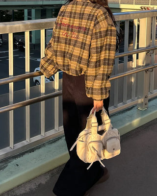 Reversible Stitch Check Jumper