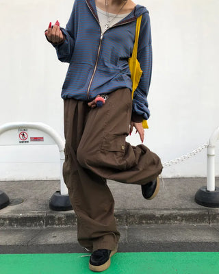 (Unisex) Waist String Balloon Cargo Pants