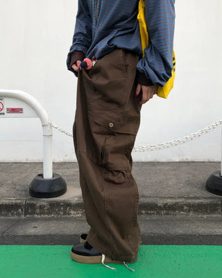 (Unisex) Waist String Balloon Cargo Pants