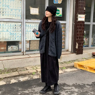 Angora oversized cardigan