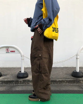 (Unisex) Waist String Balloon Cargo Pants