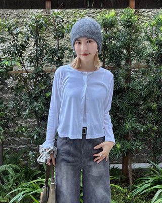 Basic camisole cardigan set
