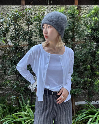 Basic camisole cardigan set