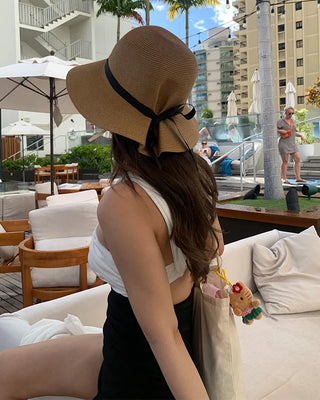 Ribbon Tuck Capeline Hat
