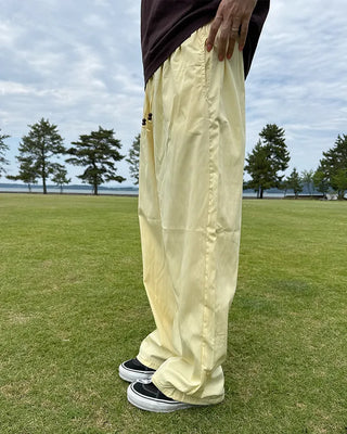 Wood Bead Nylon Easy Pants