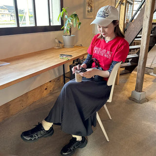 WAIT Lettering Short-Sleeve T-Shirt