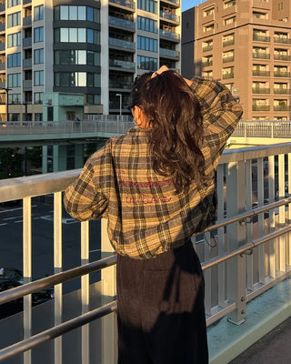 Reversible Stitch Check Jumper
