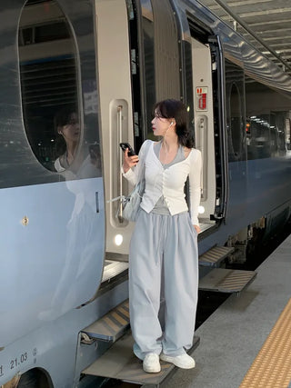 Slim Button Cardigan