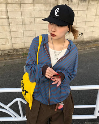 2-Way Neck Slim Long T-Shirt
