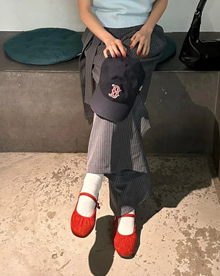 Tie-stripe slacks